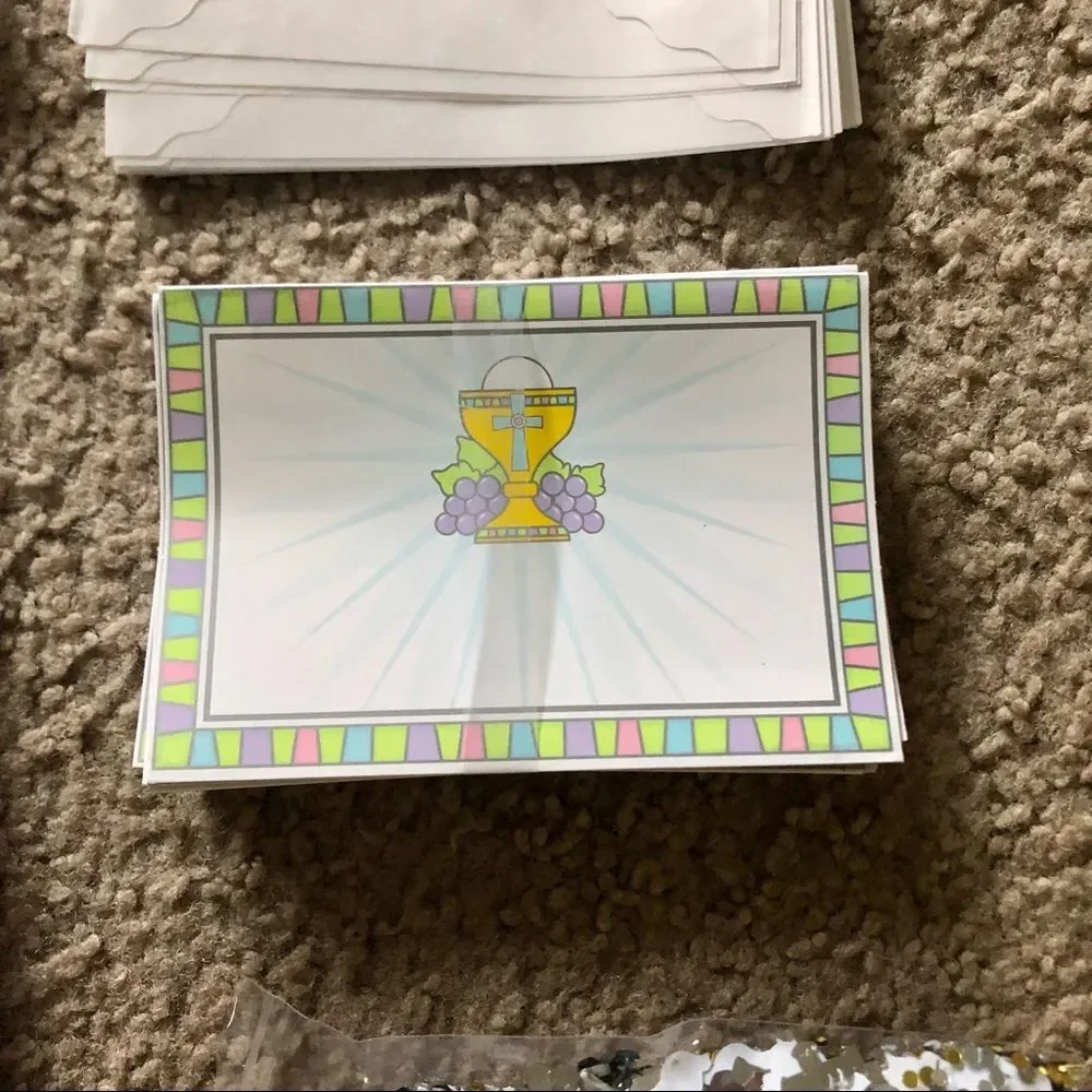 First Communion Invitation & Thank You Note Partial Set NWOT